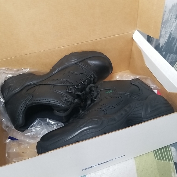 Reebok CP810 Women's Postal Certified Work Shoes Soft Toe In Black USA Size 6M - Picture 8 of 11